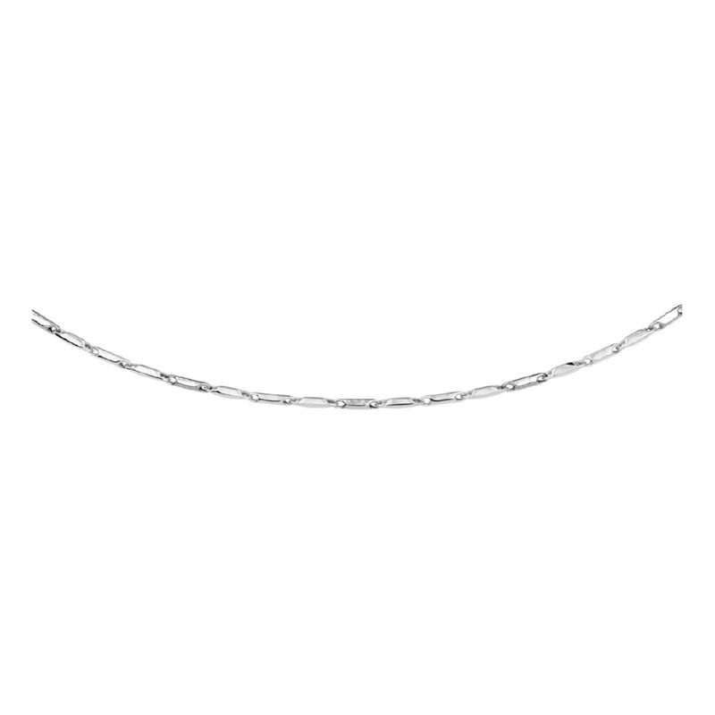 Treasure Collection TC-882039 14 karaat witgouden schakelketting 45 cm