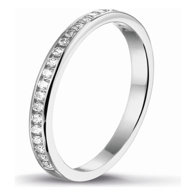 Treasure Collection TC-47807 14 karaat witgouden aanschuifring met zirkonia 2 mm E214