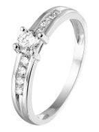 Treasure Collection TC-882029 14 karaat witgouden ring met zirkonia