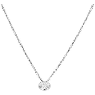 collier diamant 010ct h si 41 - 43 - 45 cm 14K witgoud