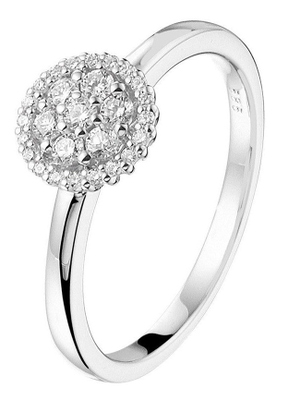 The House Of Jewels THOJ1343 14 karaat witgouden ring met 0,25 ct diamant K033