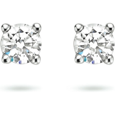 oorknoppen diamant h si 14K witgoud