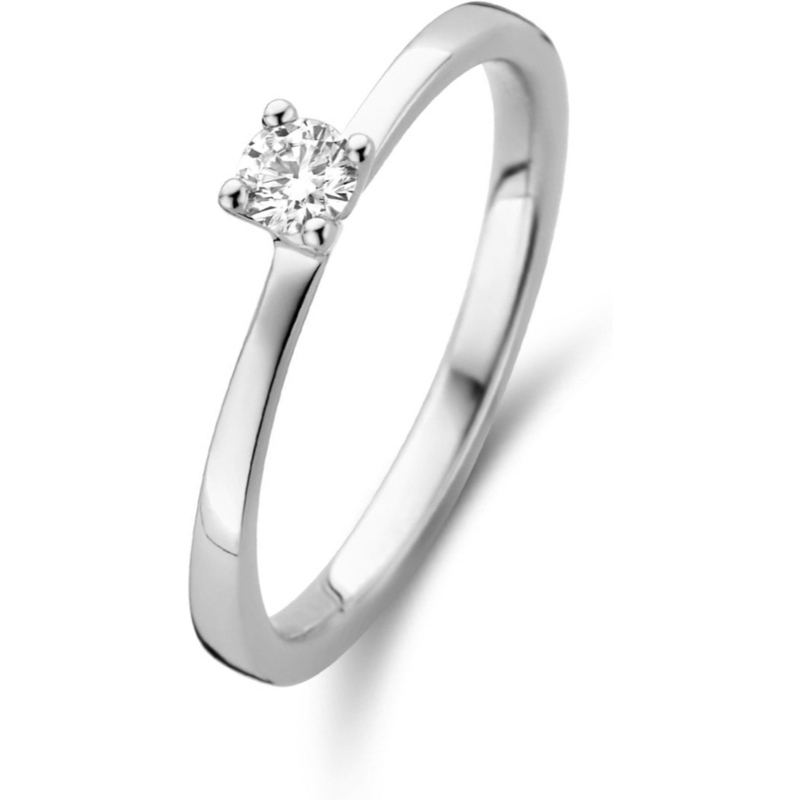 Treasure Collection THOJ1214 14k witgouden verlovingsring met 0,15 ct diamant