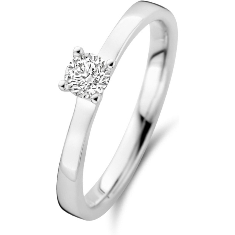 Treasure Collection THOJ1265 14k witgouden verlovingsring met 0,25 ct diamant