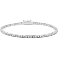 tennisarmband lab grown diamant 100ct g si 20 mm 175 cm 14K witgoud
