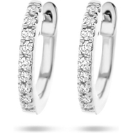 klapoorringen diamant 006ct 2x 003ct h si 14K witgoud