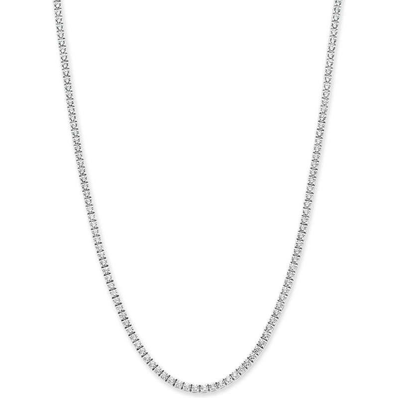 THOJ3594 14k witgouden tenniscollier met 5,00 ct diamant