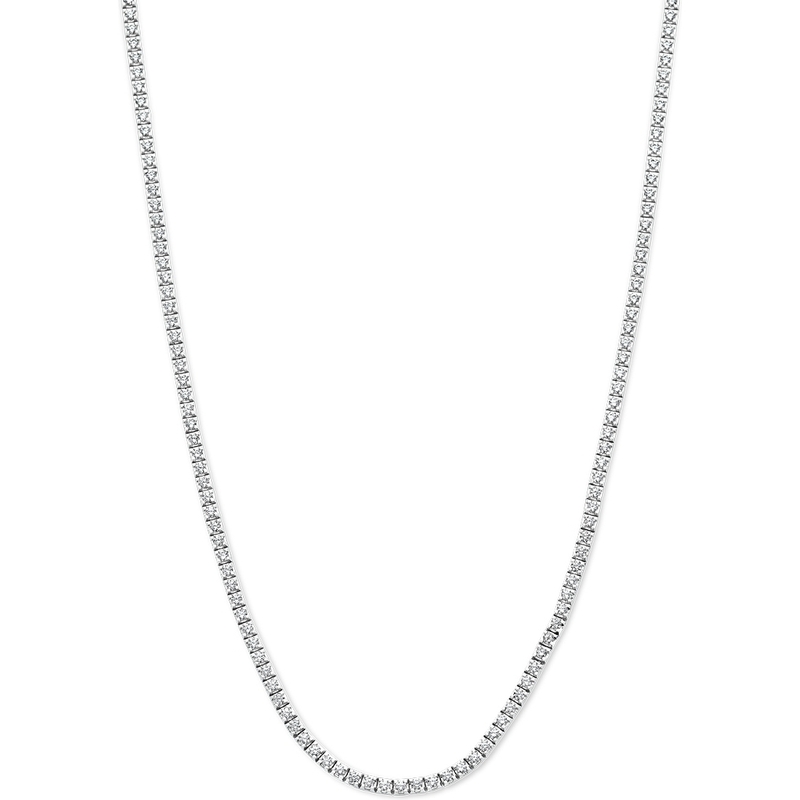 885165 14k witgouden tenniscollier lab grown diamant 3,00 ct