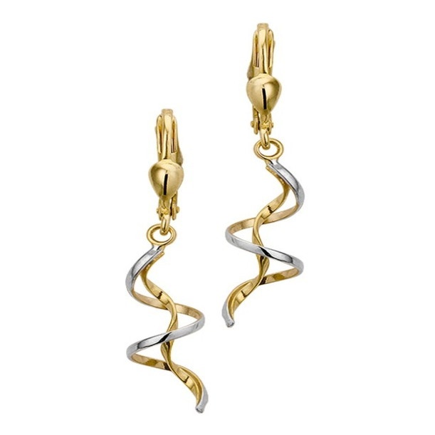 Treasure Collection TC-40917 Bicolor 14 krt gouden oorhangers