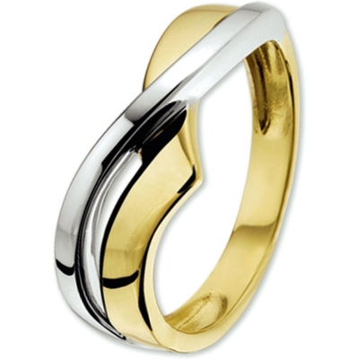 884256 14k bicolor gouden ring