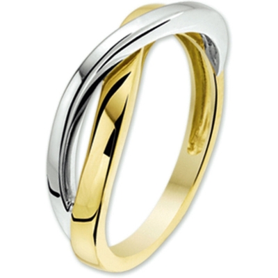 884257 14k bicolor gouden ring