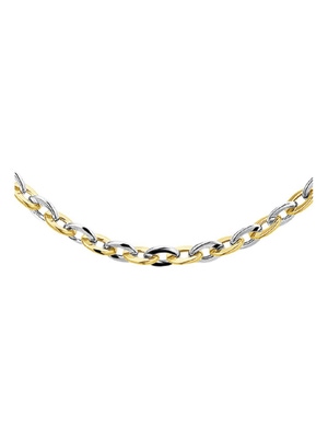 Treasure Collection TC-24857 14 karaat bicolor gouden collier met anker schakels 6 mm 45 cm
