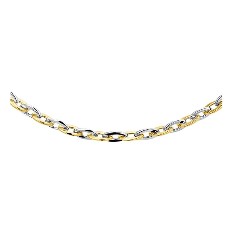 The House Of Jewels THOJ2027 14 karaat bicolor gouden schakelketting anker 45 cm