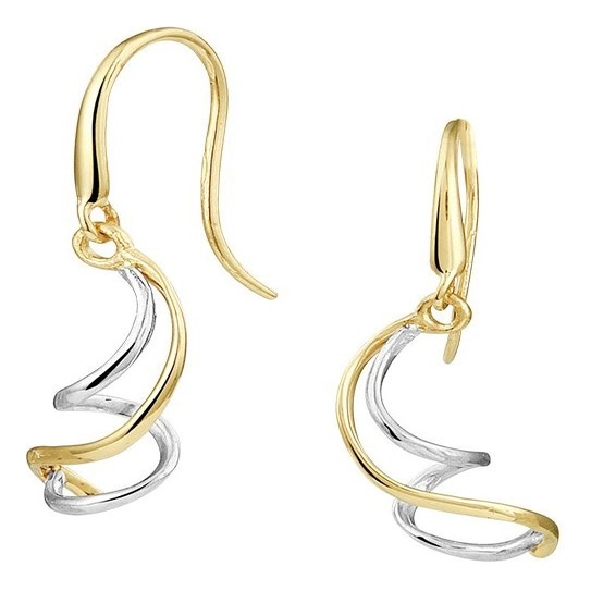 Treasure Collection TC-54950 14 karaat bicolor gouden oorhangers 2,3 cm