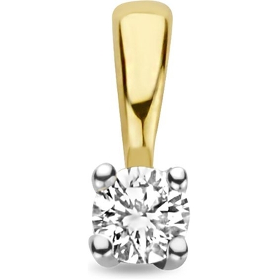 hanger diamant h si 14K bicolor goud geelwit