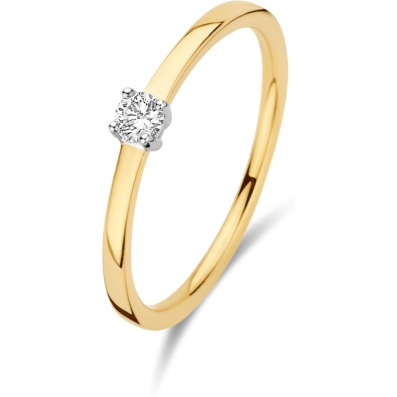 The House Of Jewels THOJ1687 14k gouden verlovingsring met 0,10 ct diamant