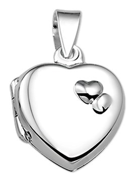 Treasure Collection TC-42603 Zilveren medaillon hart