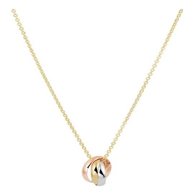 collier tricolor 41 - 43 - 45 cm 14K tricolor goud