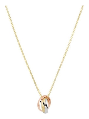 collier tricolor 41 - 43 - 45 cm 14K tricolor goud