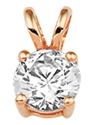 hanger zirkonia 14K rosgoud