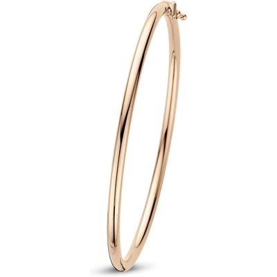 bangle scharnier ronde buis 3 x 60 mm 14K rosgoud