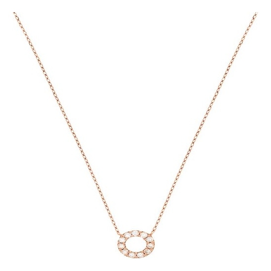 Treasure Collection TC-24860 14 karaat rosegouden ketting met zirkonia 40-44 cm