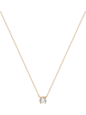 collier zirkonia 40 - 42 - 44 cm 14K rosgoud