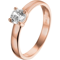884222 14k rosegouden ring met zirkonia