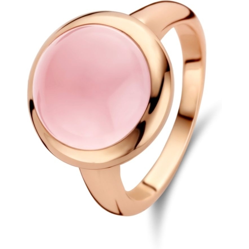 Treasure Collection Q275 14k roségouden ring met 6,64 ct rozenkwarts