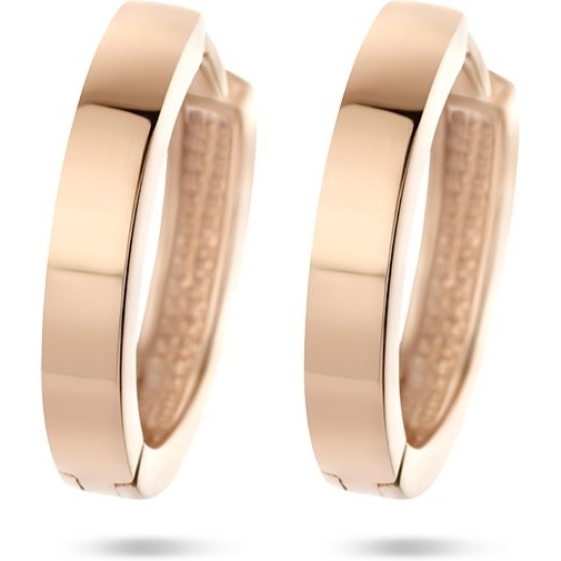 Treasure Collection 883179 14k roségouden klapcreolen 12 mm