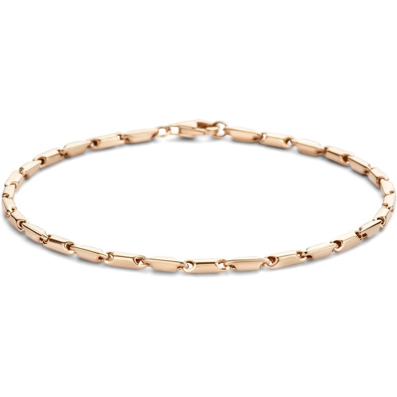 Treasure Collection 883135 14k roségouden staafjes schakelarmband
