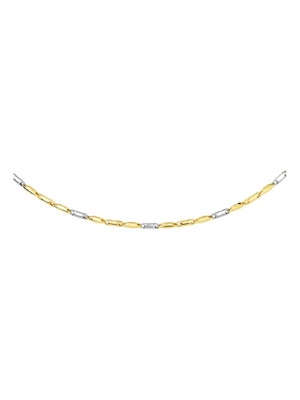 staafjes 19 mm 14K bicolor goud geelwit