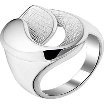 Treasure Collection TC-46205 Gerhodineerd zilveren ring