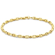 Treasure Collection TC-46535 14 karaat gouden armband met ankerschakels 3,5 mm 18,5 cm