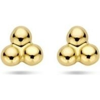 oorknoppen bolletjes 25 mm 14K geelgoud