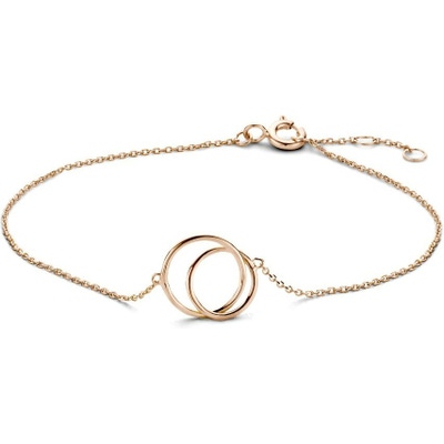 Treasure Collection TC-48483 14 karaat roségouden armband met cirkels