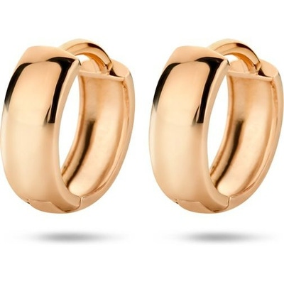 klapoorringen 12 mm 14K rosgoud