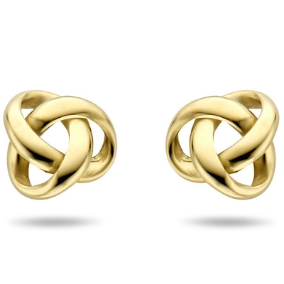 Treasure Collection TC-49215 14 karaat gouden oorknopjes knoop