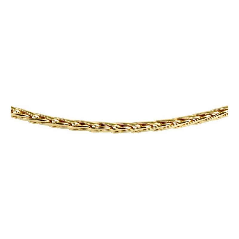 Treasure Collection TC-5000119 Geelgouden collier met zilveren kern 4 mm breed