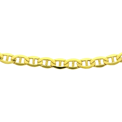 885256 14k gouden zilgold anker schakelketting 6,5 mm