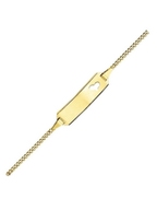 Treasure Collection TC-33599 baby naamplaat armband hartje