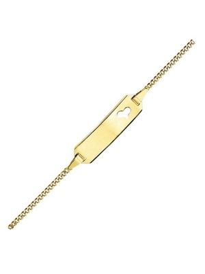 Treasure Collection TC-33599 baby naamplaat armband hartje