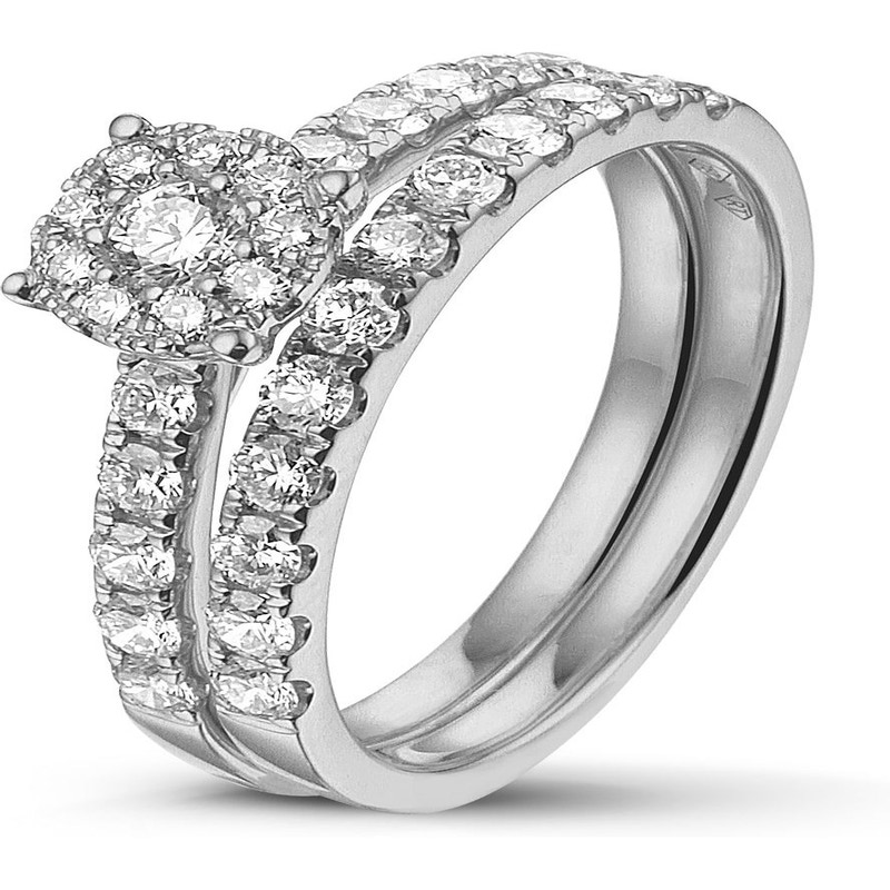 Treasure Collection TC-55759 18k witgouden ring met 0,84 ct diamant