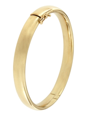 Treasure Collection TC-882183 14k gouden met zilveren kern slavenarmband ovaal 8 mm