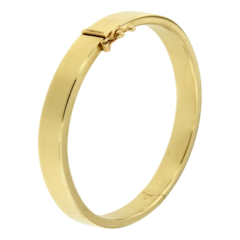 Treasure Collection TC-882178 14k gouden met zilveren kern slavenarmband recht 7 mm