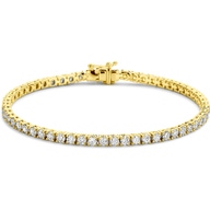 tennisarmband lab grown diamant 400ct g si 30 mm 175 cm 14K geelgoud