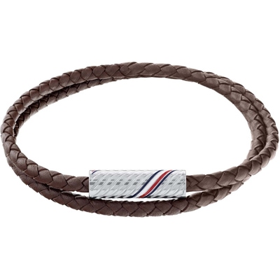 Tommy Hilfiger TJ2790468 Leren armband bruin 19 cm