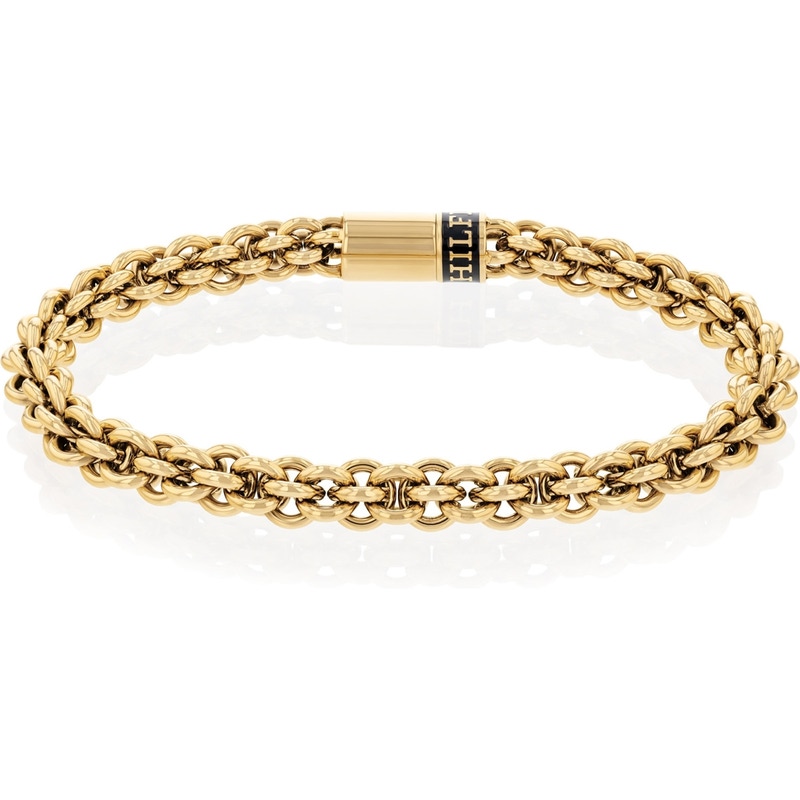 Tommy Hilfiger TJ2790522 Goudkleurige stalen schakelarmband 19 cm