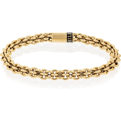 TJ2790522 Goudkleurige stalen schakelarmband 19 cm