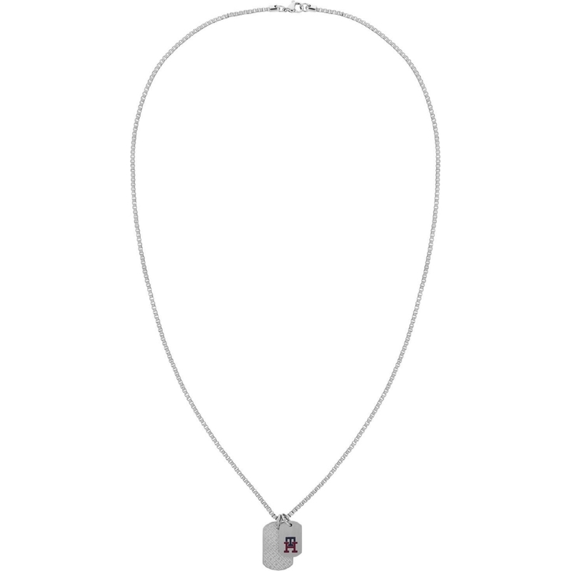 Tommy Hilfiger TJ2790421 Stalen heren ketting met hanger 60 cm
